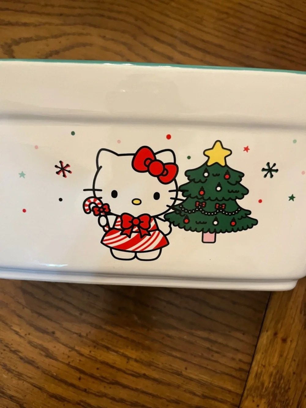 Hello Kitty Christmas‎ Ceramic Loaf Pan, new